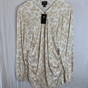 JM Collection Animal Print Women's 2X
Embellished Top